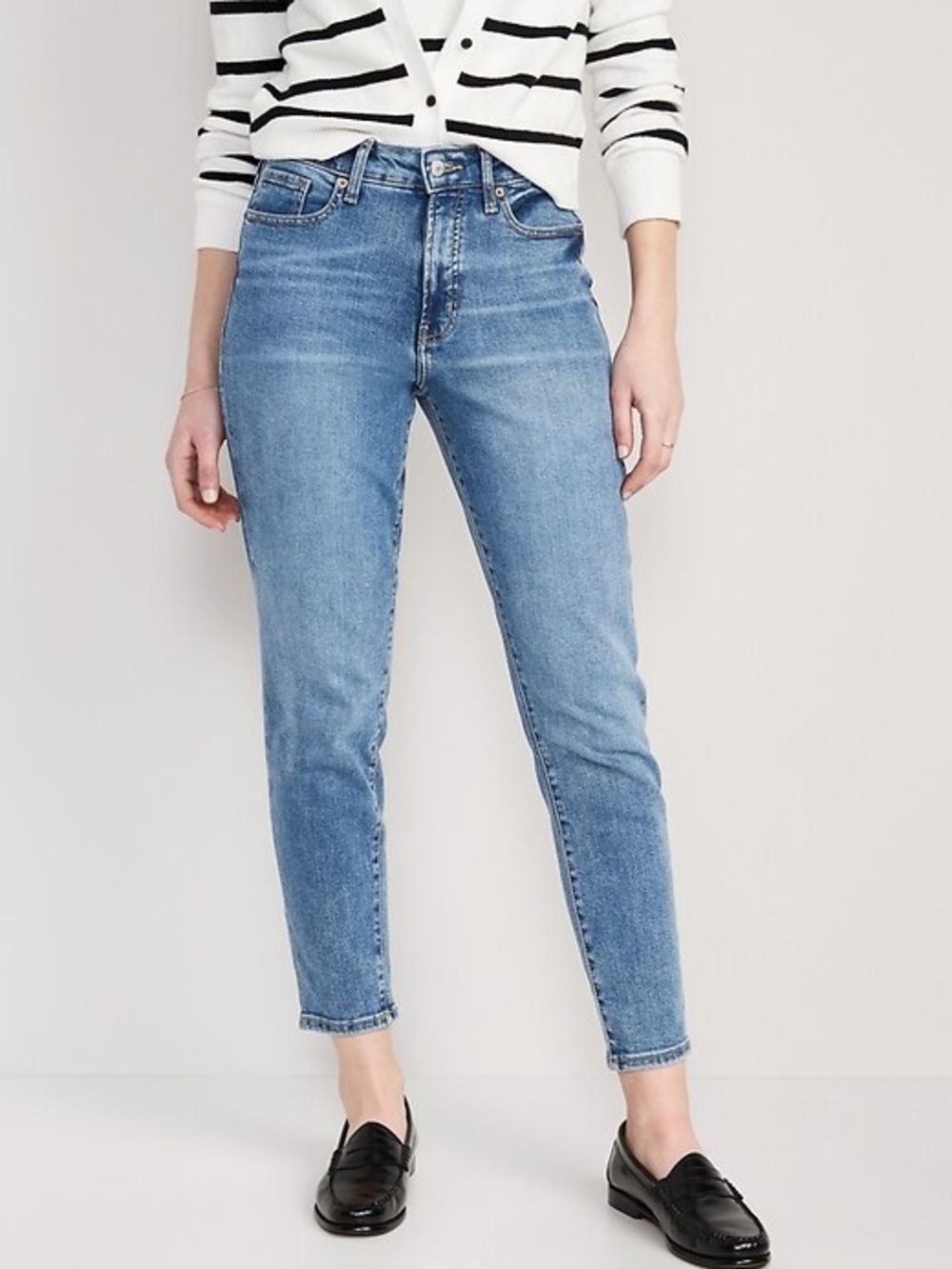 Old Navy OG Straight High Rise Light Blue Ankle Jeans Size 8